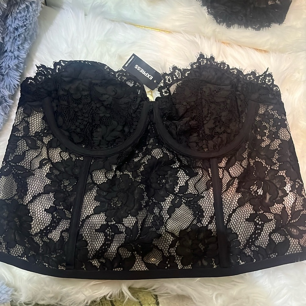Express Black Corset Top